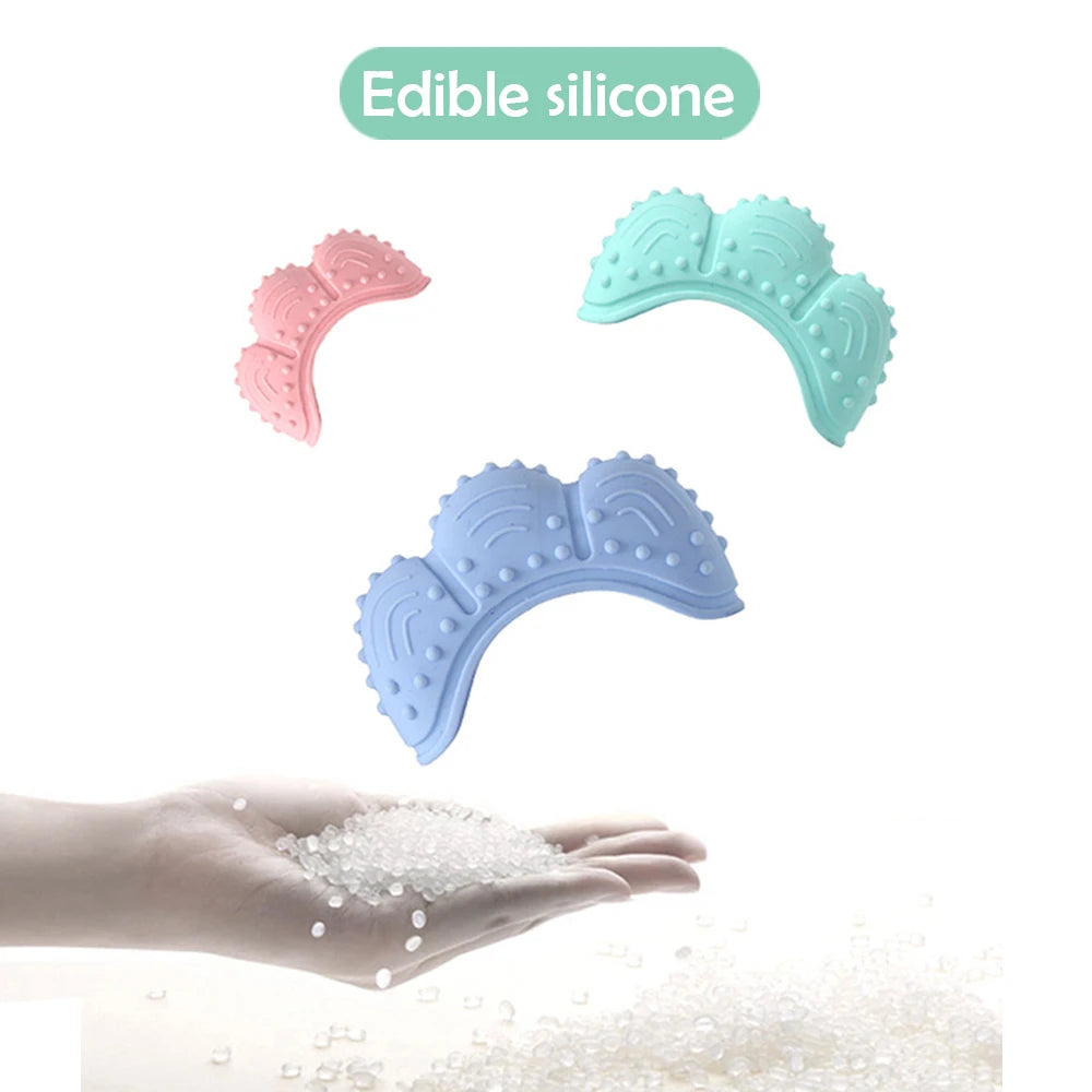 Silicone Baby Teether Pacifier Gloves Mittens Teething Chewable Newborn Nursing Teether Infant BPA Free Soft Sucking Fingers Toy