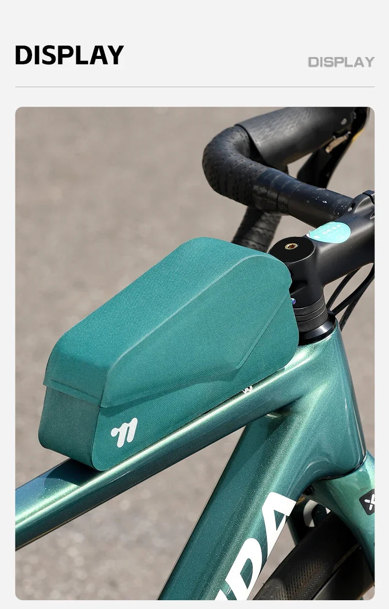 WEST BIKING Waterproof Bicycle Top Tube Bag Lightweight Bike Frame Pack Durable Cycling Storage Bag for Mountain and Road Bikes