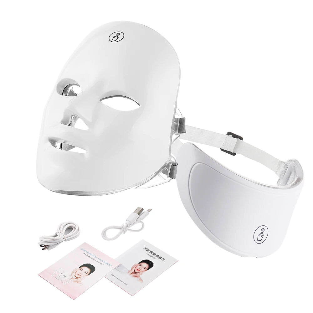 LED Face & Neck Beauty Massager – Skin Tightening & Rejuvenation Device