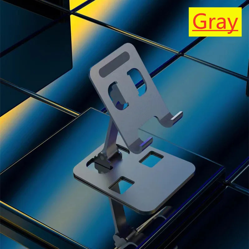 AeroStand™ Universal Aluminum Tablet & Phone Holder – Premium Adjustable Folding Desktop Mount