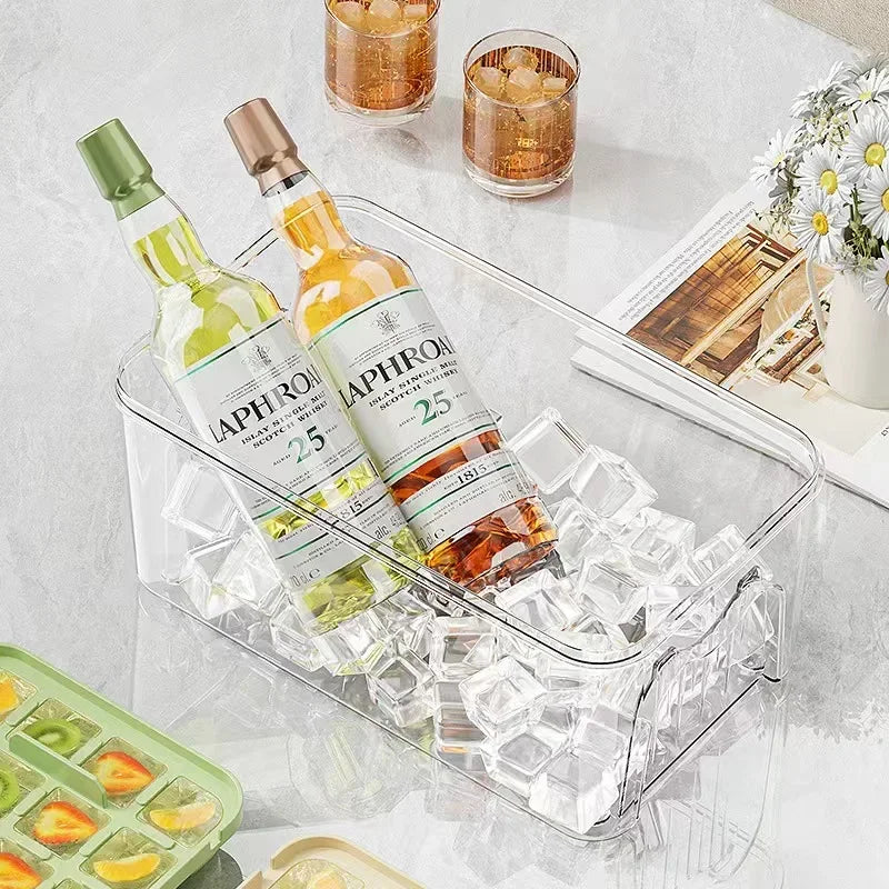 Elegant Ice Storage Tray – Quick-Click Mold for Effortless Ice Making