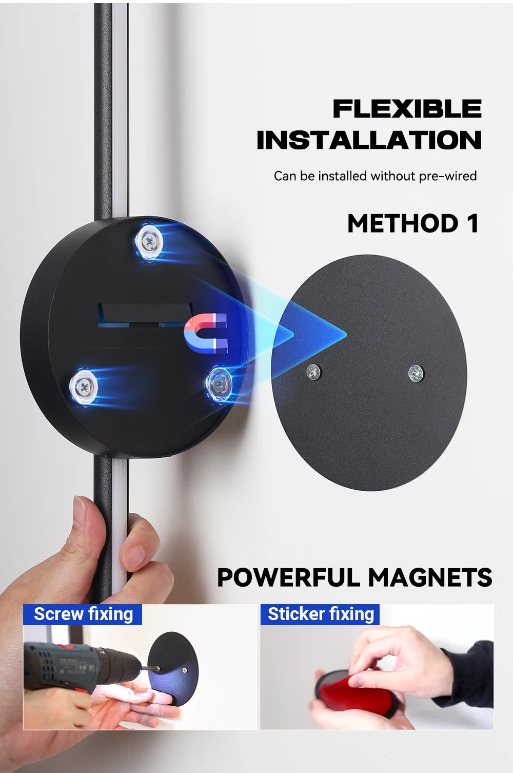 2 Pack Rechargeable Wall lights Interior Wall Sconces 80cm 50cm LED Wall Light with Remote Control for Gameroom Pegboard Bedroom