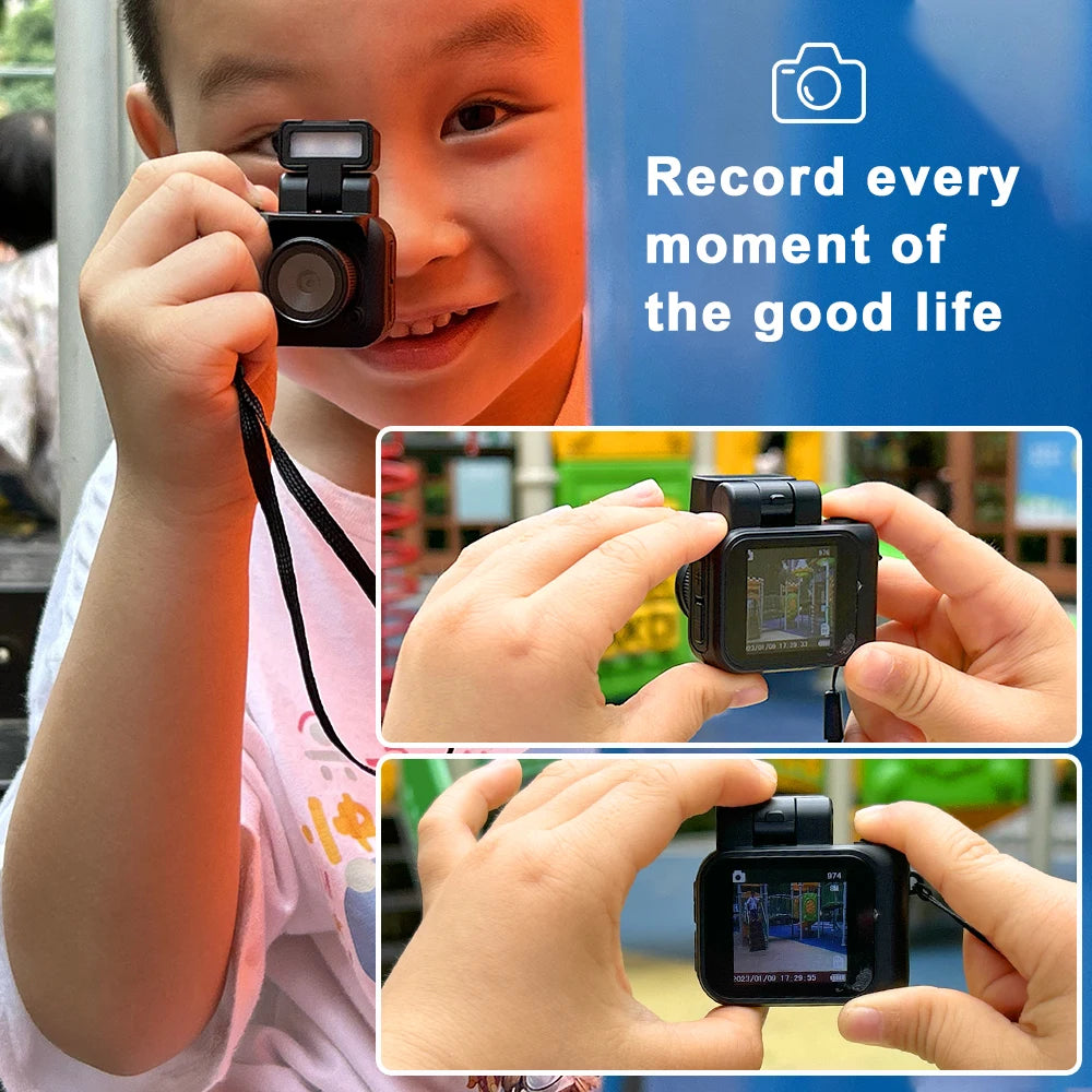 Mini Camera With Screen HD 1080p With Flash Lamp And Battery Dock Portable Retro Ultra Compact Mini Camera Video Recorder Y4000