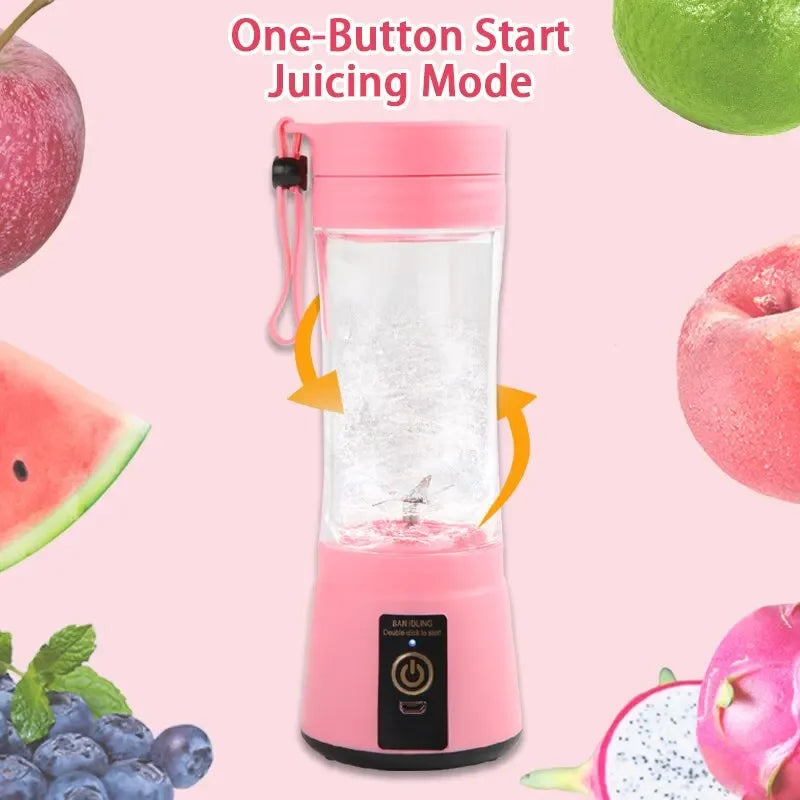 USB mini electric juicer smoothie milkshake machine portable automatic freshly squeezed fruit orange lemon kitchen blender