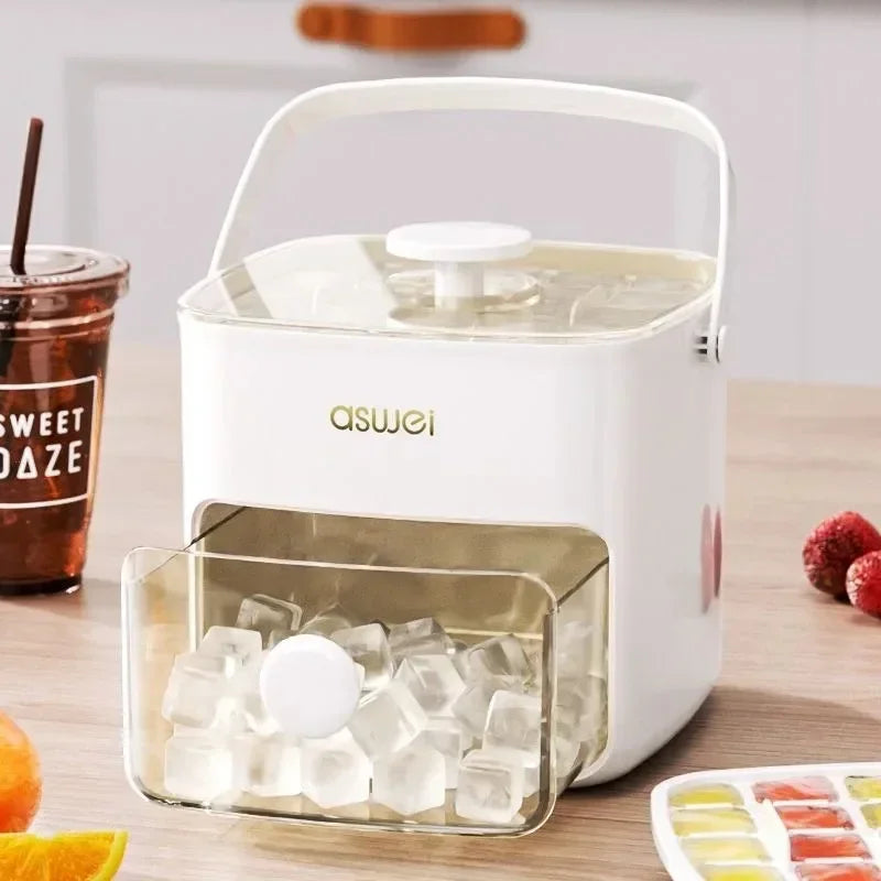 Elegant Ice Storage Tray – Quick-Click Mold for Effortless Ice Making