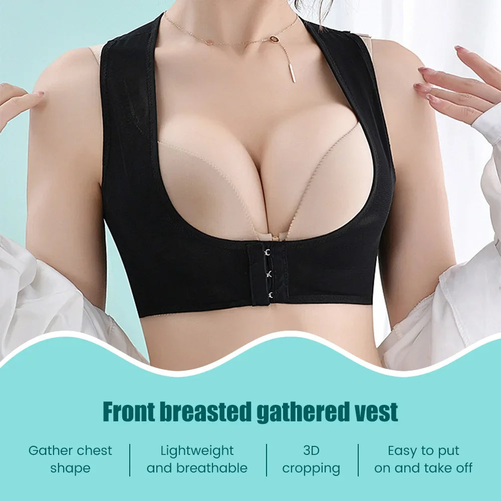 Women Chest Posture Corrector Invisible Body Shaper Corset Belt Back Shoulder Support Brace Posture Correction for Health Care