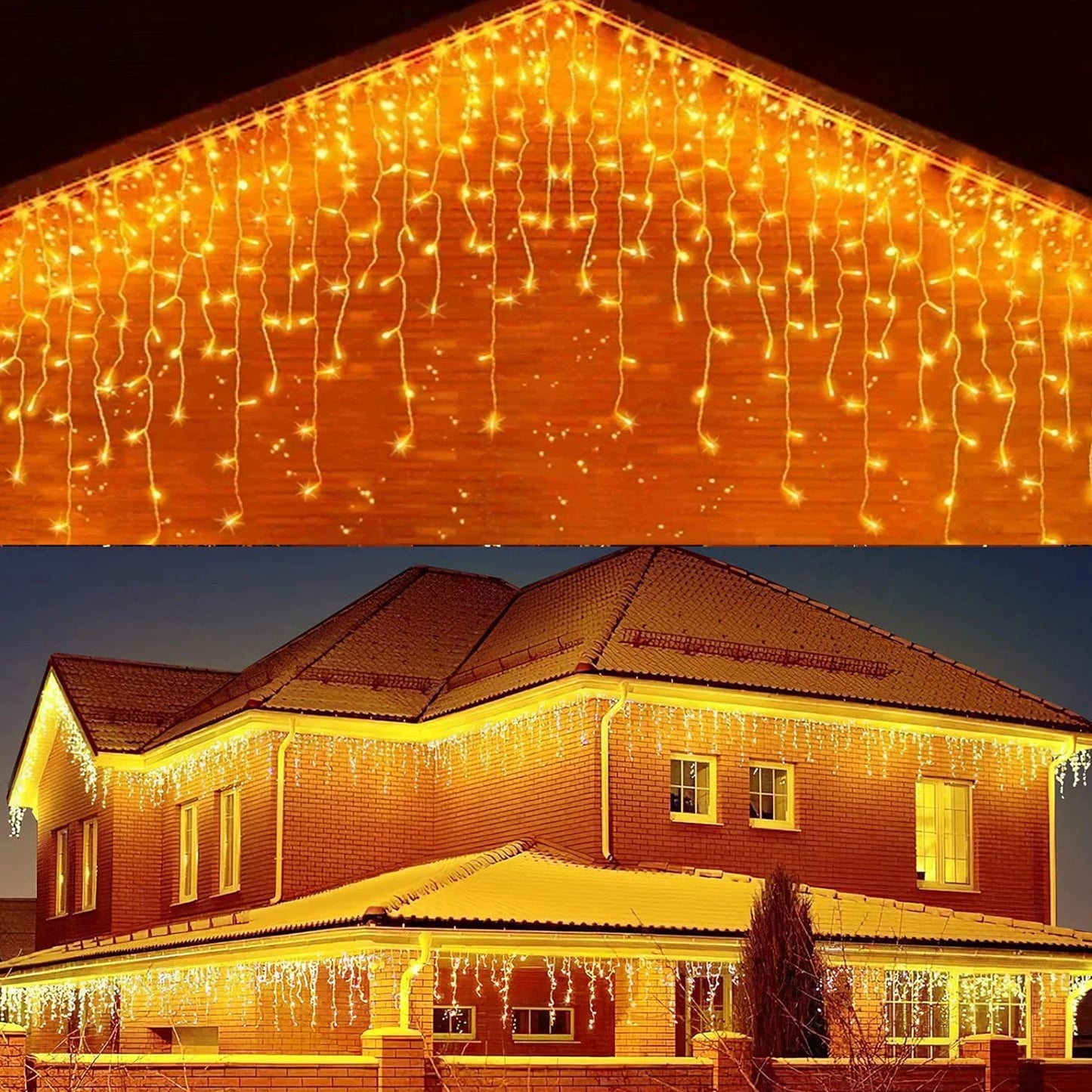 Christmas Decoration 2025 Fairy Lights Led lcicle String Lights Outdoor Curtain Garland Street Garland On The House Party 2026