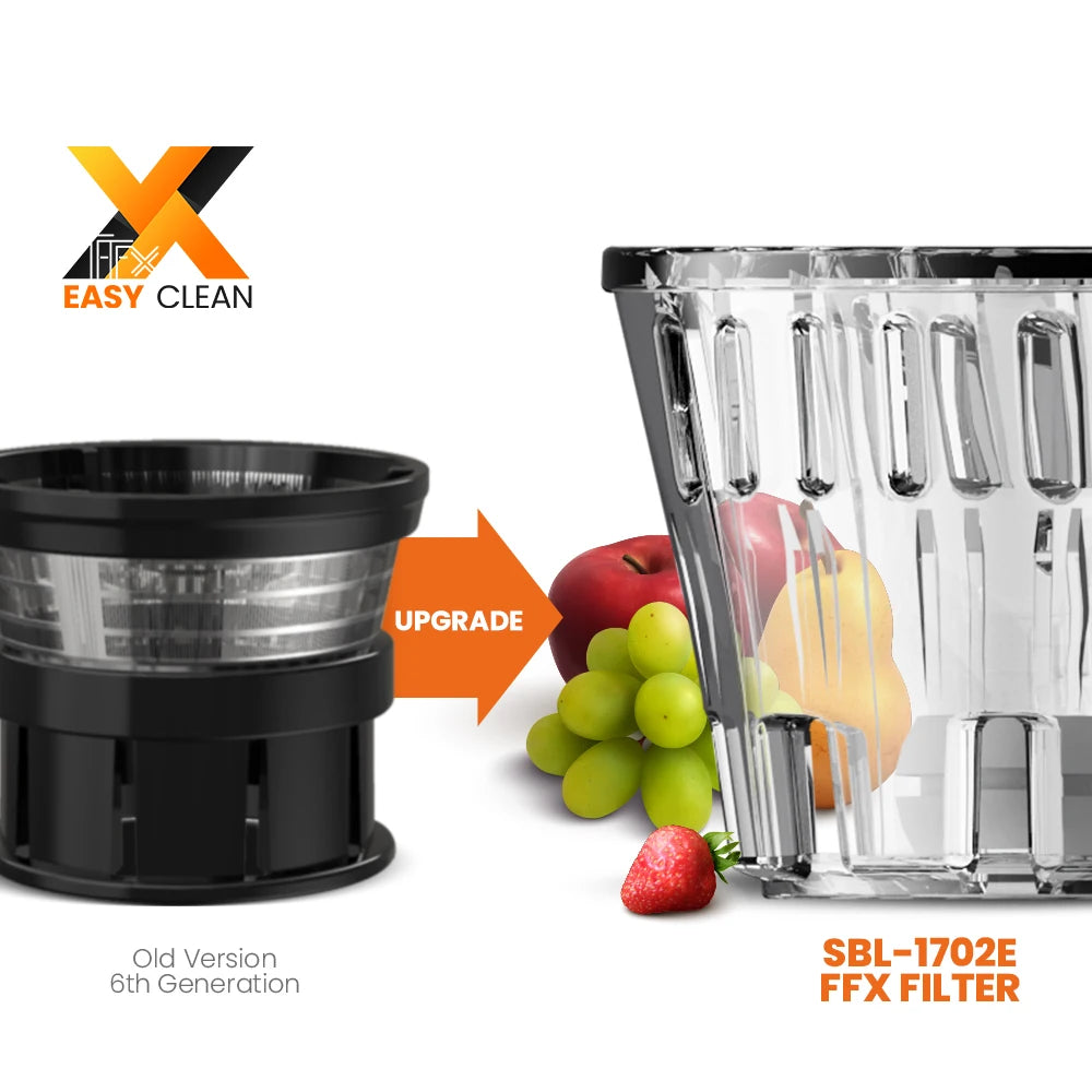 MIUI Petit Slow Juicer Portable Electric Juice Extractor Lemon Fruit Juice Maker Blender Easy Clean Can Make Ice Cream Mini-Pro