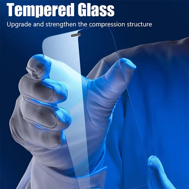 "4-Pack Tempered Glass Screen Protectors for iPhone 11–15 Series – Full Coverage for All Models"