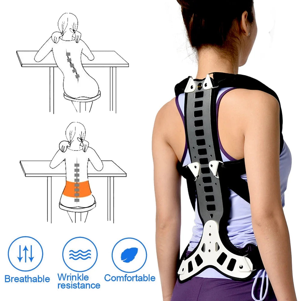 Posture Perfect Adjustable Back Brace – Pain Relief & Full Support for Men & Women
