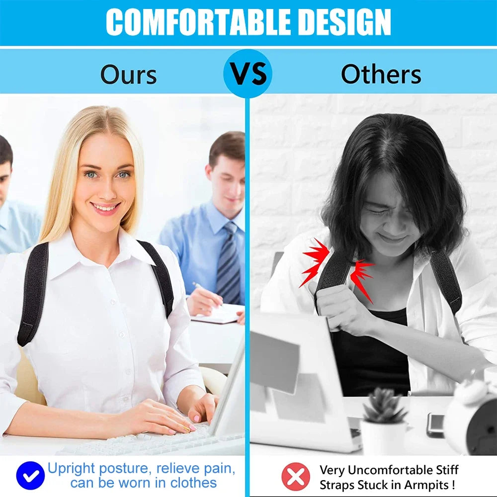 Posture Perfect Adjustable Back Brace – Pain Relief & Full Support for Men & Women