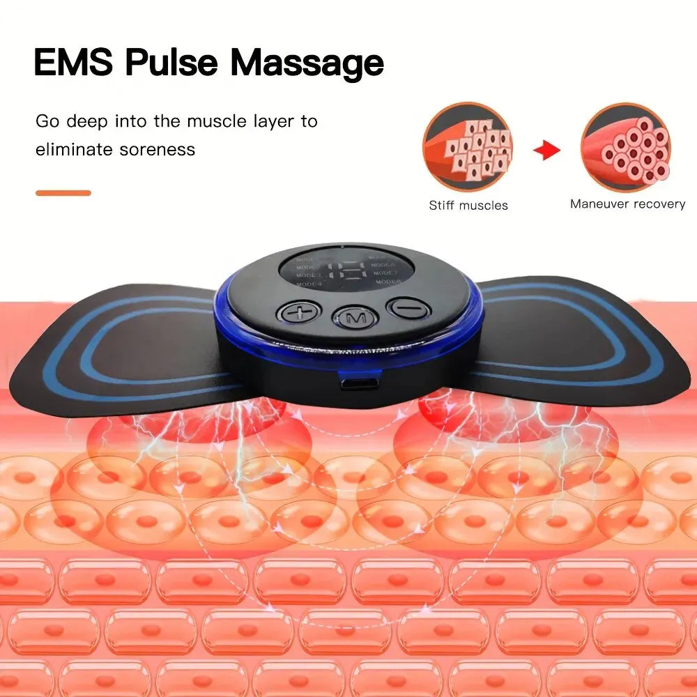 8-in-1 Rechargeable EMS Neck Massager – Relaxation at Your Fingertips