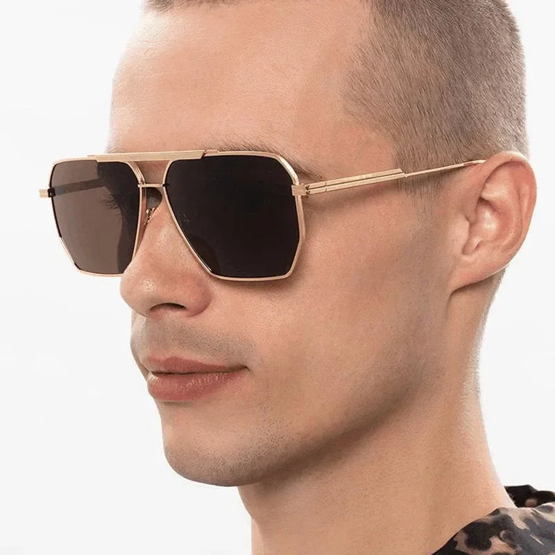 Fashion Sunglasses Men Women Vintage Luxury Brand Design Metal Sun Glasses Shades UV400 Oculos De Sol