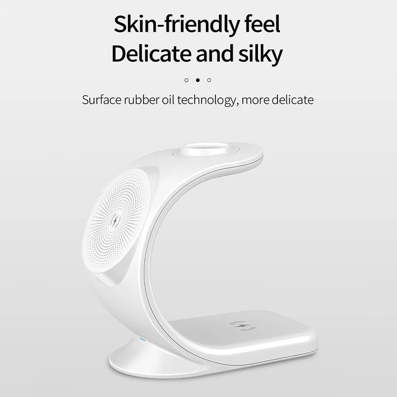 New Magnetic 3 in 1 Wireless Charger for Smart Phone/12 5-15W Wireless Charging Station for Watch/Earphones Phone Holder/Bracket