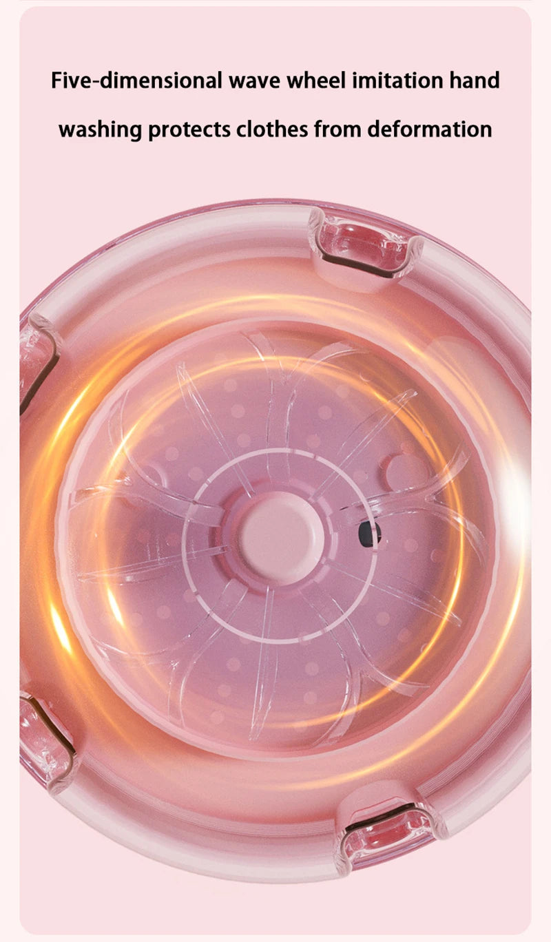 New Wireless Washing Machine Portable Underwear Cleaner 2000AH Mini Socks Wash Machine Fully automatic Laundry Bucket