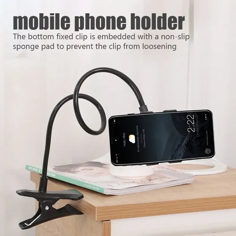 FlexiLuxe™ 360° Adjustable Phone Holder – Premium 70cm Flexible Mount for Bed, Desk & Beyond