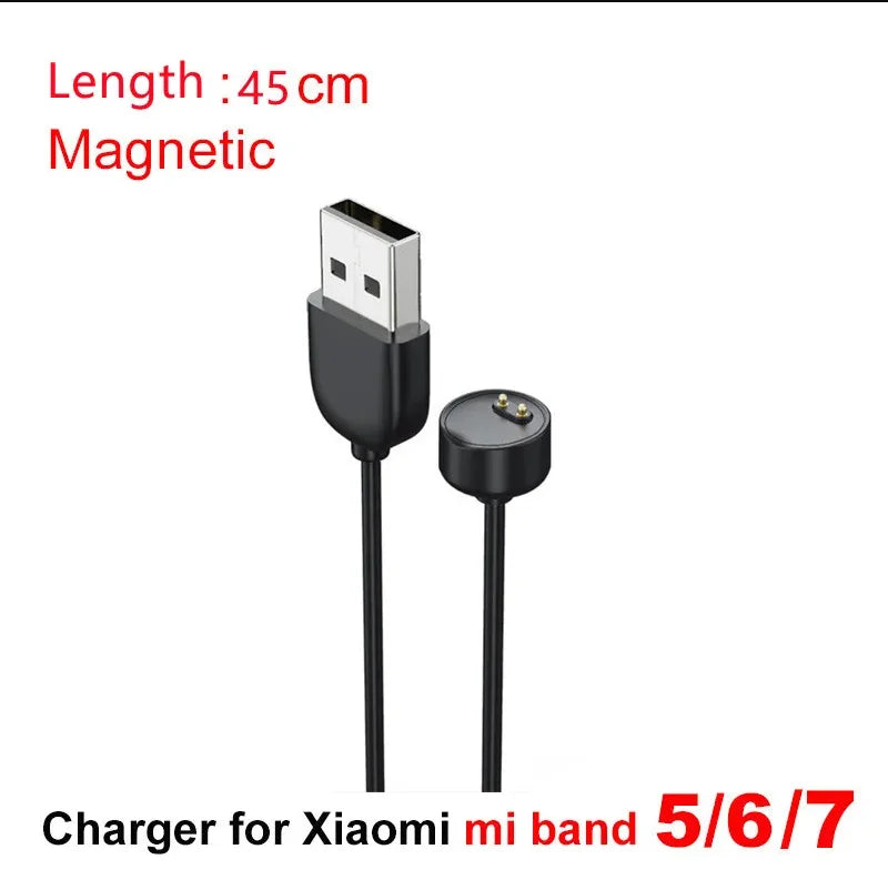 Magnetic Charger For Xiaomi Mi Band 8 7 6 5 4 3 USB Charging Cable for MiBand 2 Charging Cable Wire for Smart Bracelet Chargers