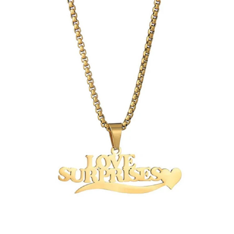 Royal Elegance: Custom Stainless Steel Name Necklace with Crown Pendant & Thick Chain
