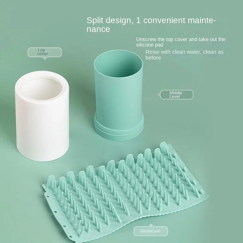 Pet Foot Washer Cup Silicone Soft Foot Cup Cat Foot Cleaning Bucket Dog Paw Cleaner Cup Manual Quick Feet Wash Cleaner Dog pool