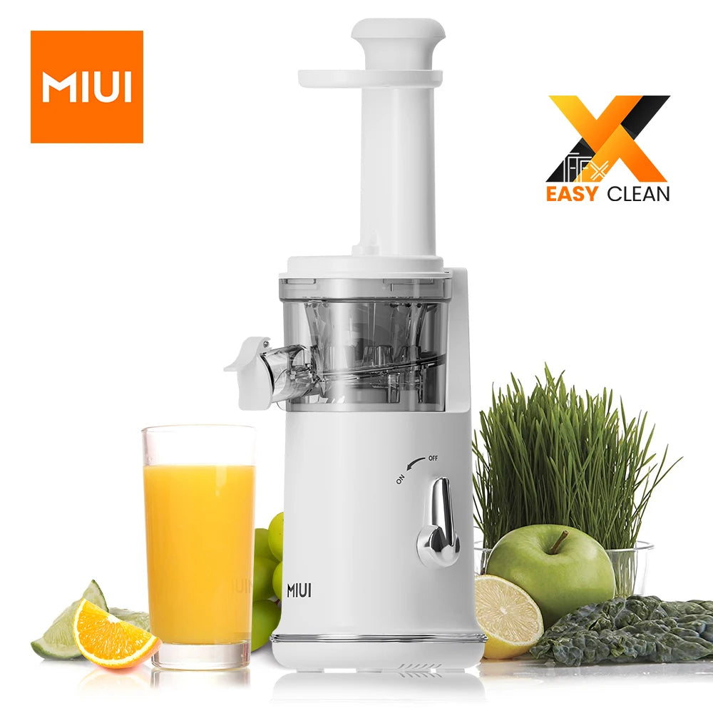 MIUI Petit Slow Juicer Portable Electric Juice Extractor Lemon Fruit Juice Maker Blender Easy Clean Can Make Ice Cream Mini-Pro