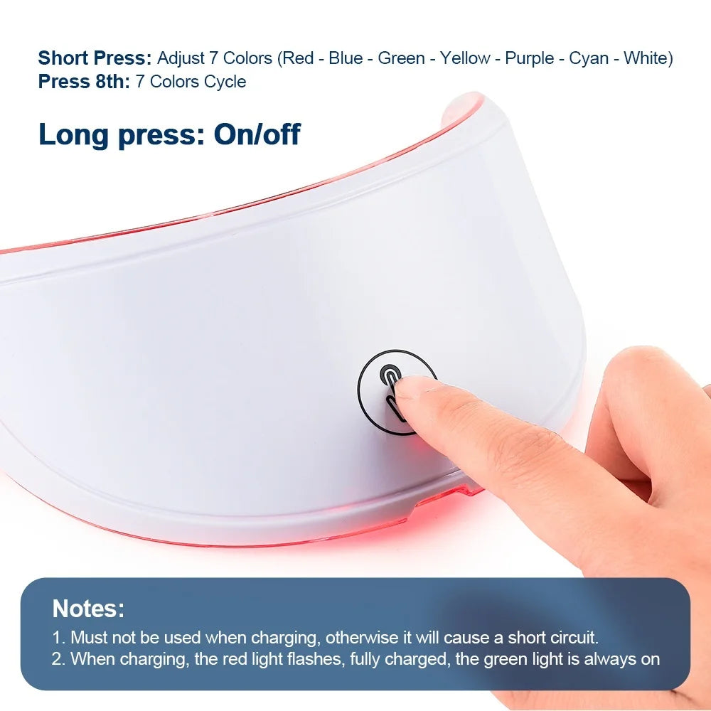 LED Face & Neck Beauty Massager – Skin Tightening & Rejuvenation Device
