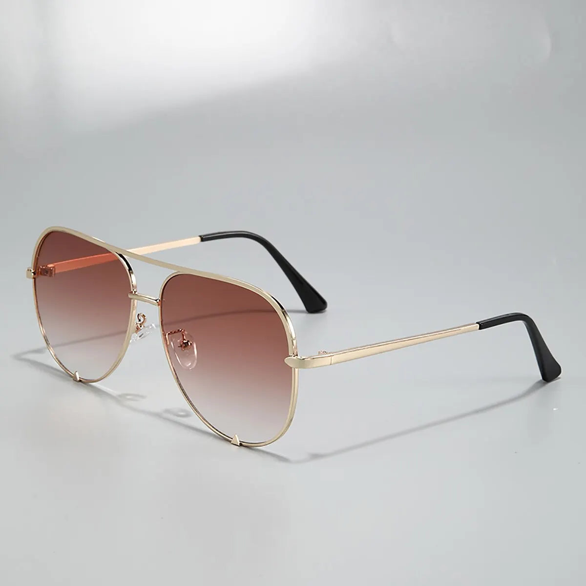European And American Retro Style Double Beam Toad Mirror Men and Women Metal Sunglasses