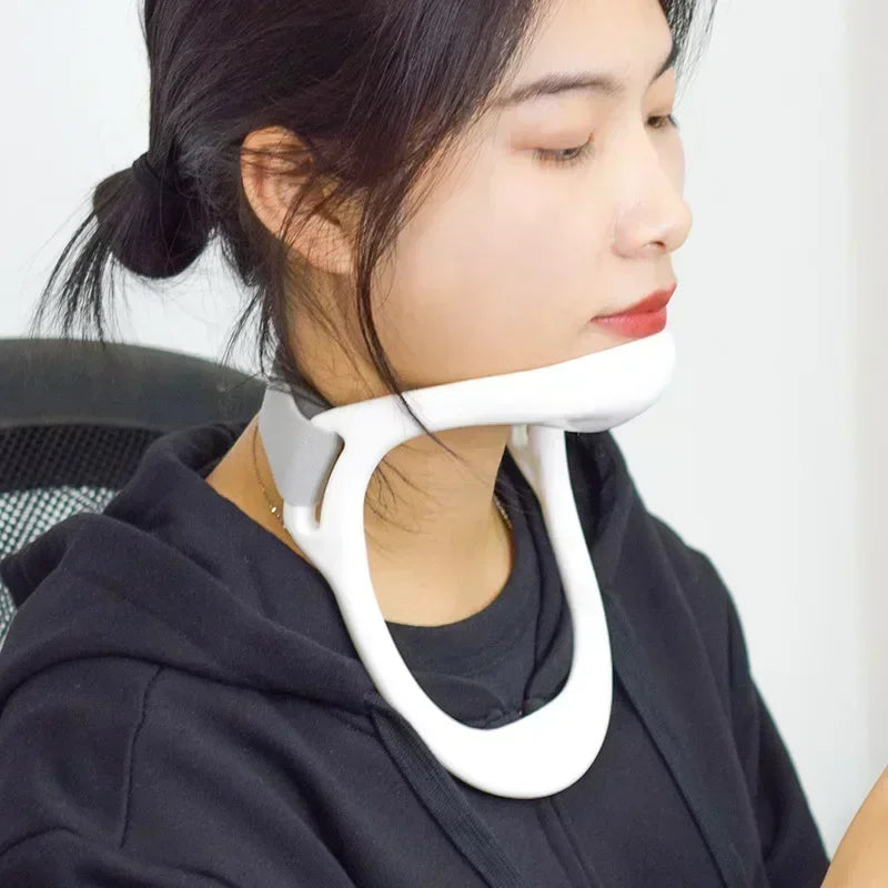 Neck Stretcher & Posture Corrector – Adjustable Neck Brace for Pain Relief & Support