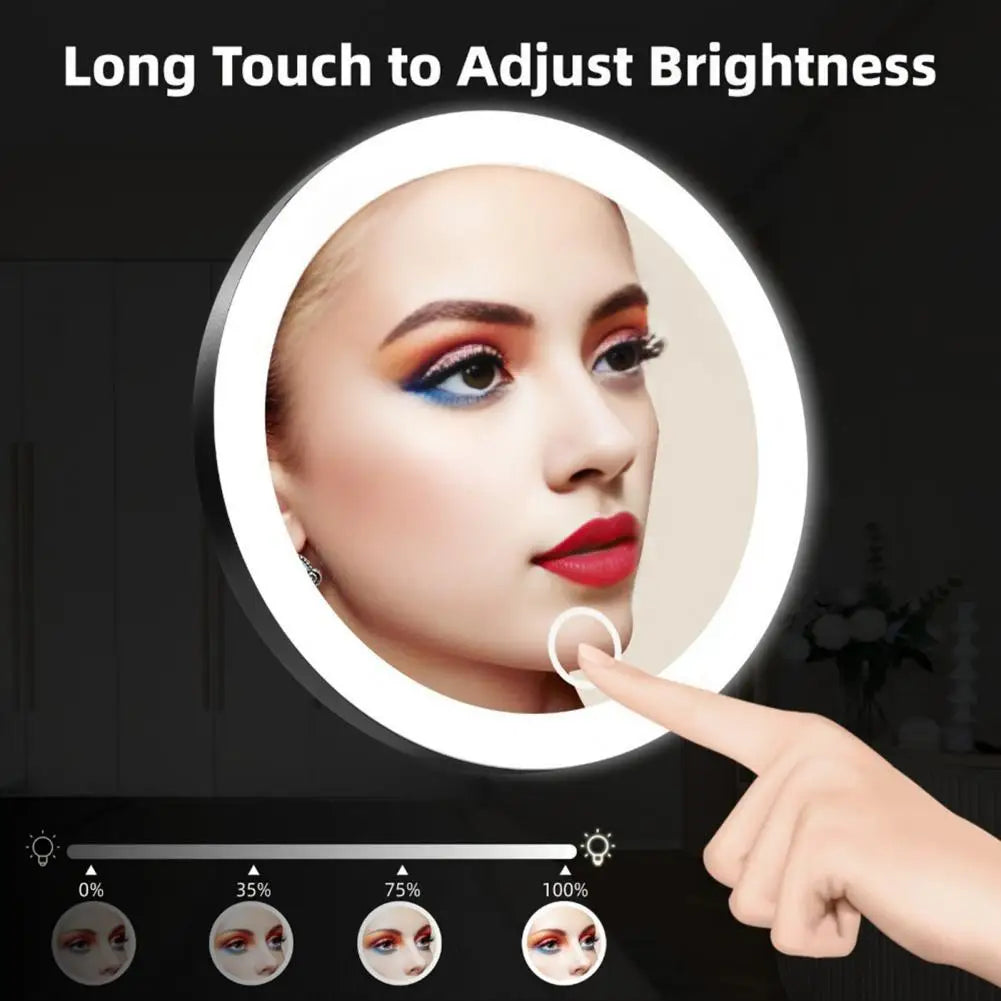 10/20/30X Magnifying Mirror With LED Light Tweezers 360 Degrees Rotary Wall Hanging Desktop Magnified Makeup Vanity Mirror Home