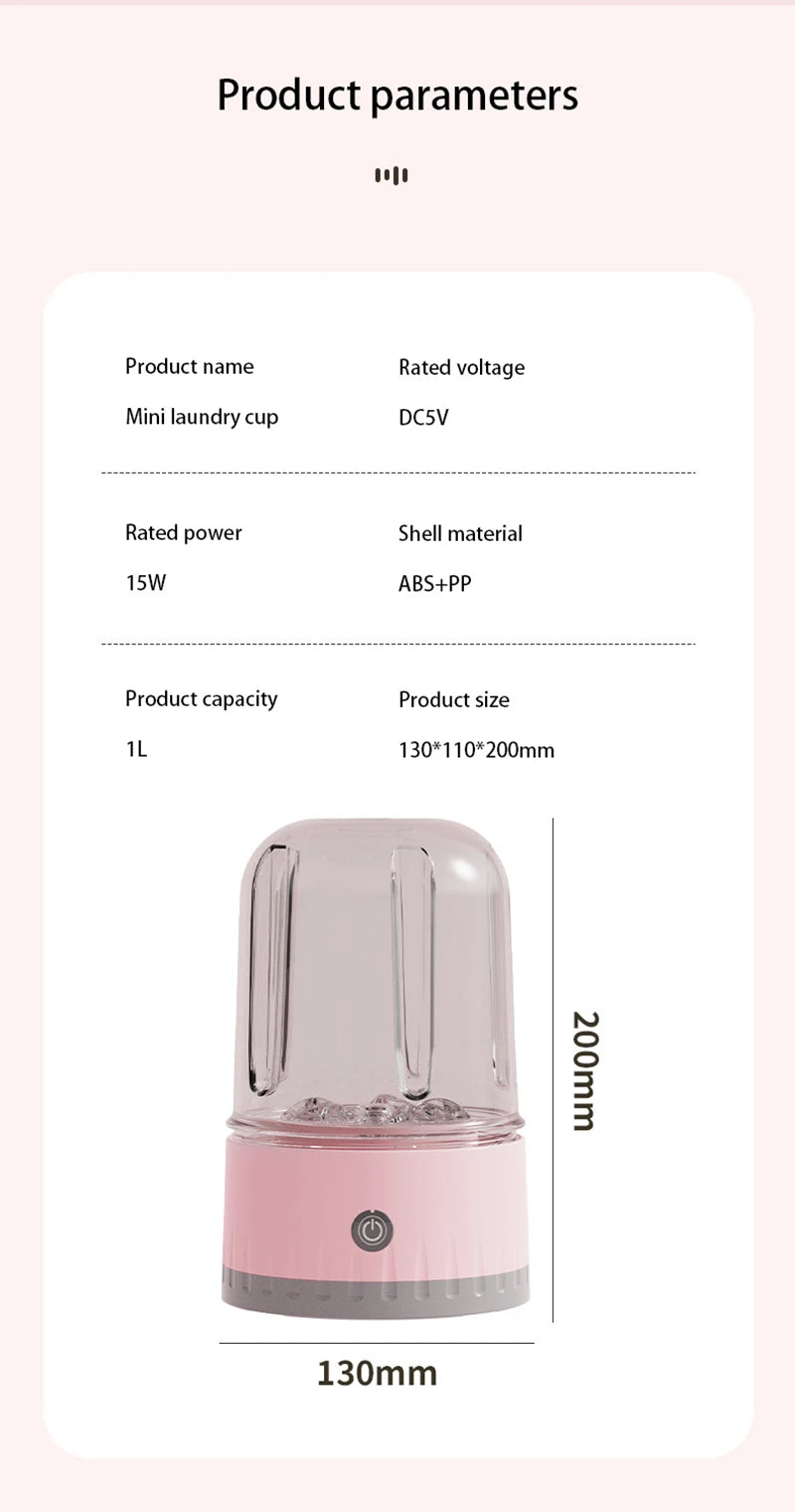 New Wireless Washing Machine Portable Underwear Cleaner 2000AH Mini Socks Wash Machine Fully automatic Laundry Bucket