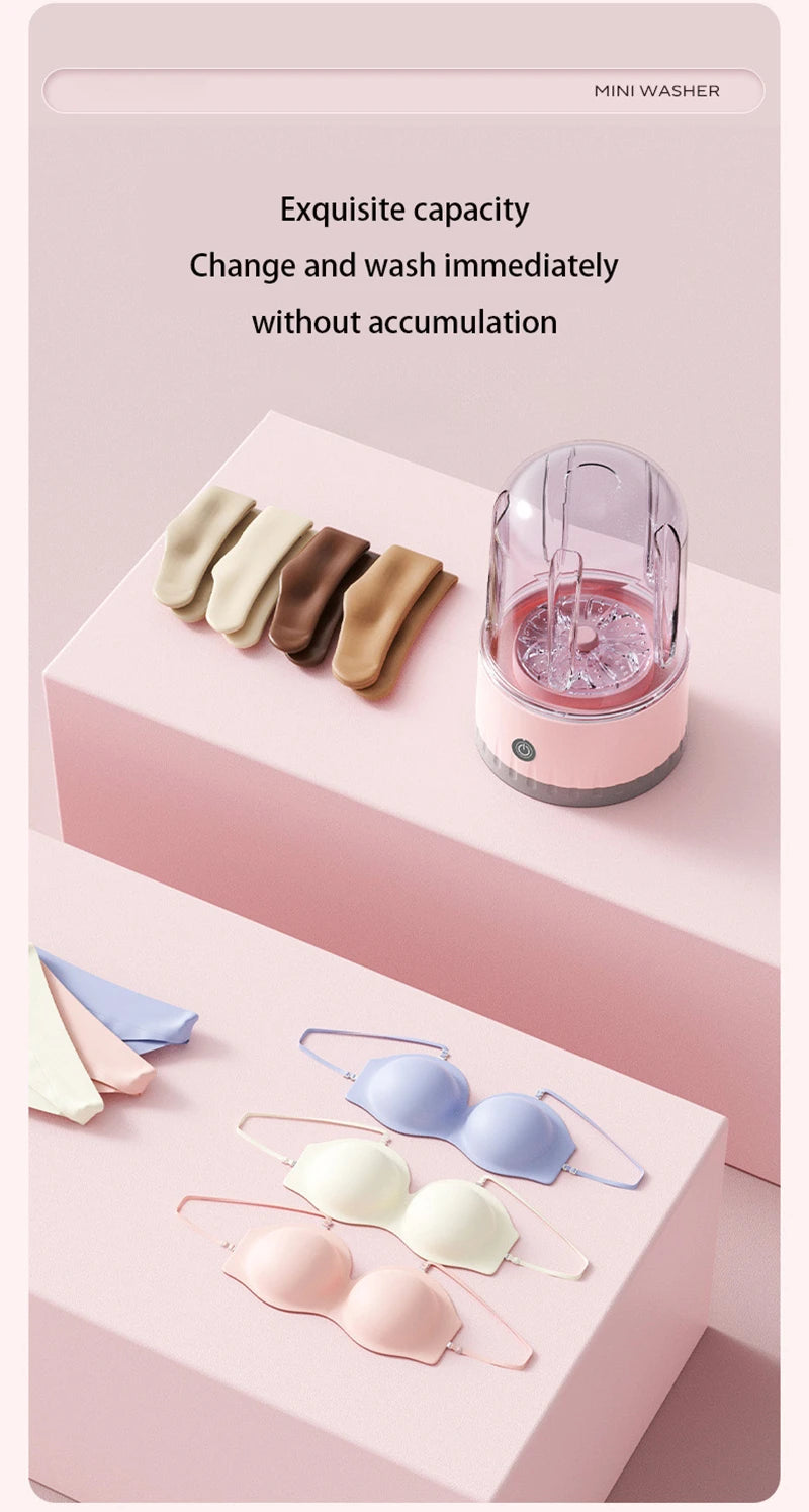 New Wireless Washing Machine Portable Underwear Cleaner 2000AH Mini Socks Wash Machine Fully automatic Laundry Bucket