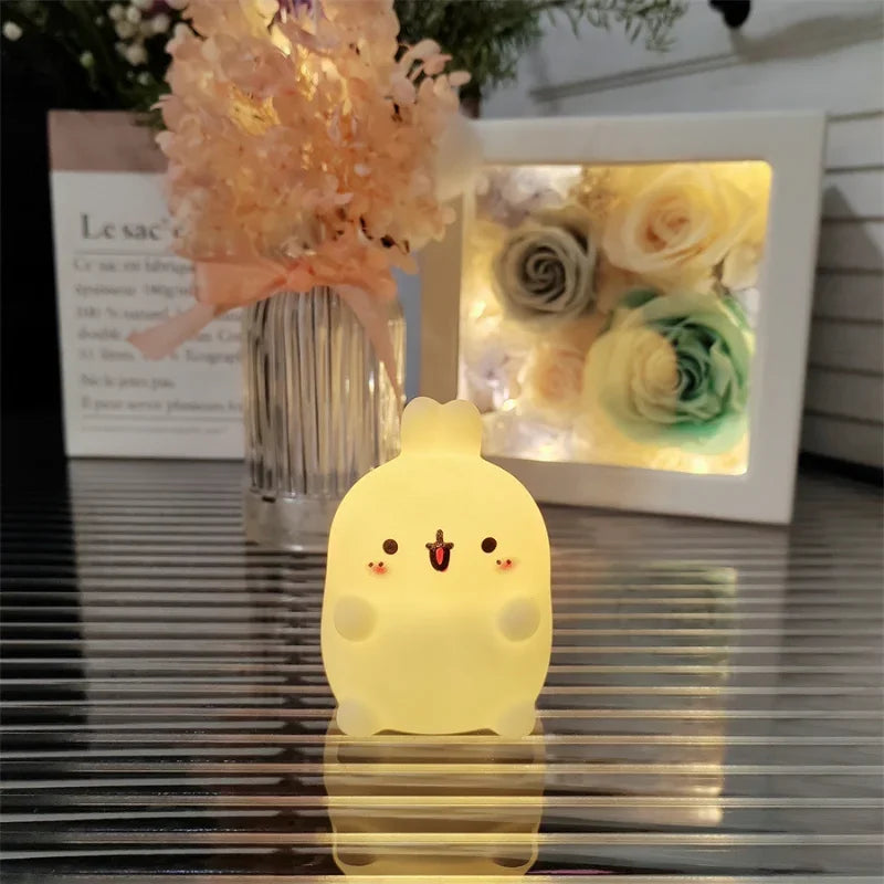 Rabbit Night Light – Cute Battery-Powered LED Lamp for Bedroom or Gifts