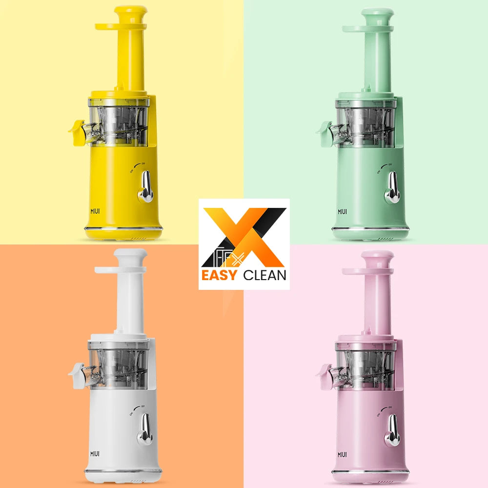 MIUI Petit Slow Juicer Portable Electric Juice Extractor Lemon Fruit Juice Maker Blender Easy Clean Can Make Ice Cream Mini-Pro
