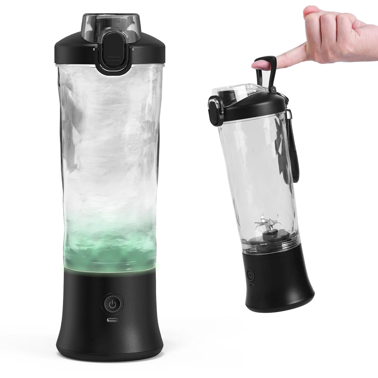 New Portable Blender 600ML Electric Juicer Fruit Mixers 4000mAh USB Rechargeable Smoothie Mini Blender Personal Juicer colorf