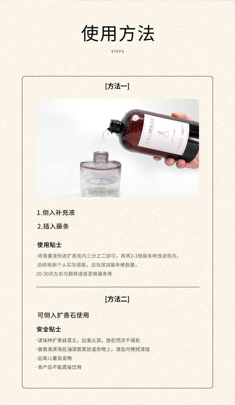 1000ML Hotel Aromatherapy Machine and Home Reed Diffuser Replenishment Liquid,Neroli/White rose/Hilton Aroma Oil for Humidifier