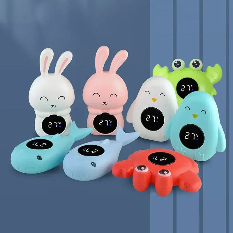 Digital Baby Bath Thermometer – Floating LED Temp Tester with Safety Alarm & Fun Cartoon Design