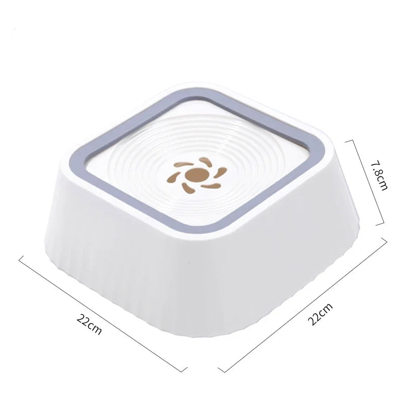 Pet Water Fountain Anti-spill Slow Drinking Dog Water Bowl Filter Non-wet Mouth Removable Pet Water Fountain Pet Supplies