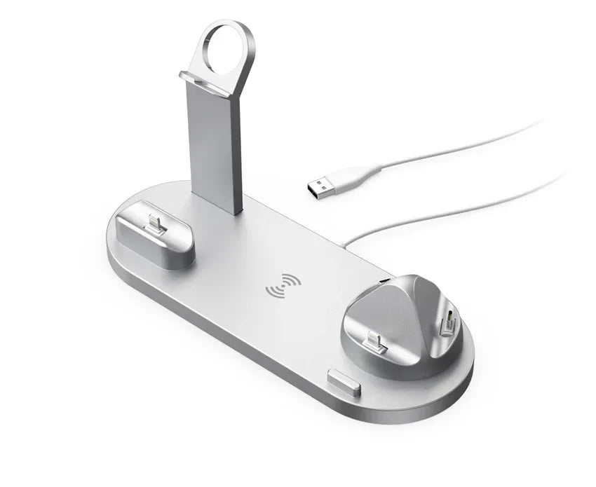 30W 7 in 1 Wireless Charger Stand Pad For iPhone 16 15 14 Pro Max Apple Watch Airpods Pro iWatch 8 7 Fast Charging Dock Station