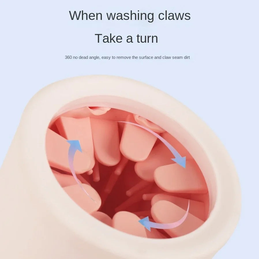 Pet Foot Washer Cup Silicone Soft Foot Cup Cat Foot Cleaning Bucket Dog Paw Cleaner Cup Manual Quick Feet Wash Cleaner Dog pool