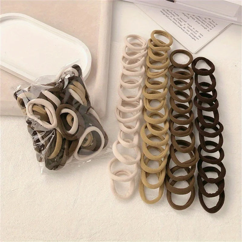 50-Piece Premium Elastic Hair Bands