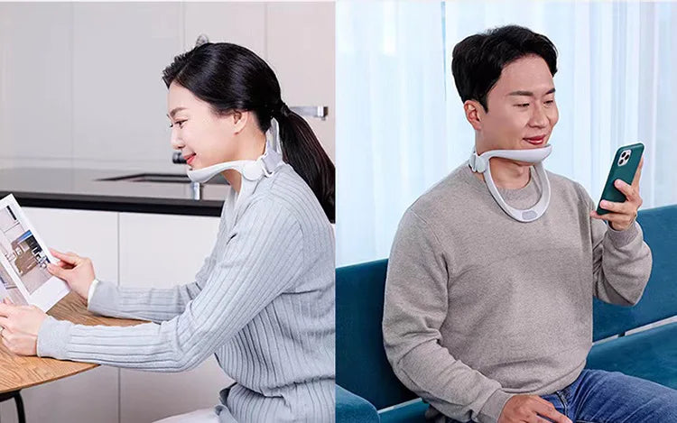 Neck Stretcher & Posture Corrector – Adjustable Neck Brace for Pain Relief & Support