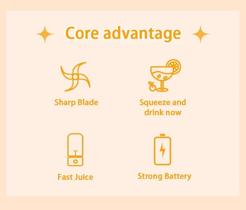USB mini electric juicer smoothie milkshake machine portable automatic freshly squeezed fruit orange lemon kitchen blender