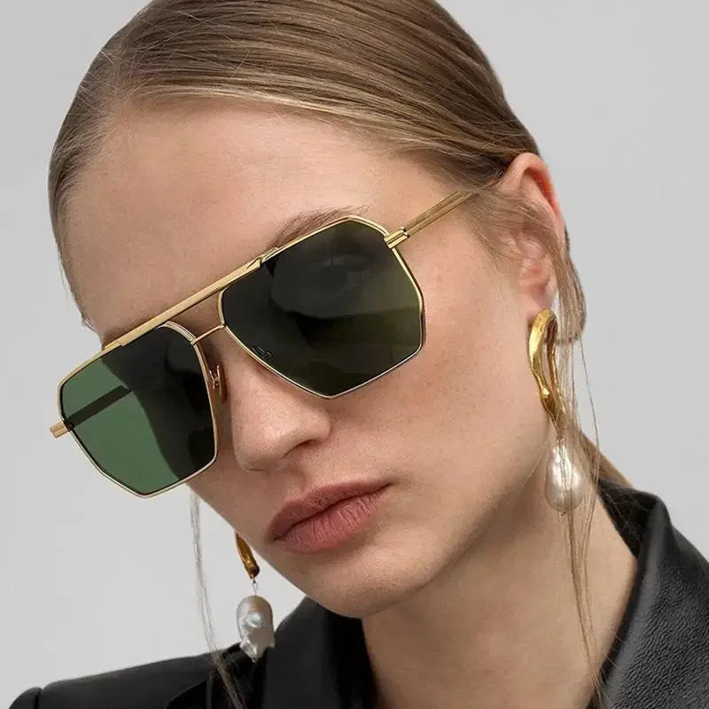 Fashion Sunglasses Men Women Vintage Luxury Brand Design Metal Sun Glasses Shades UV400 Oculos De Sol