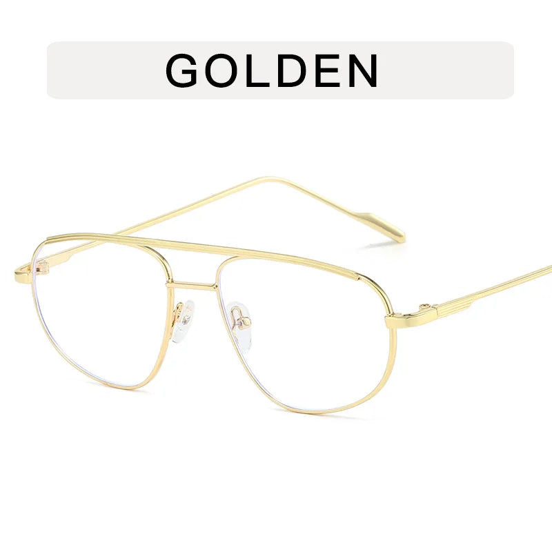 Metal Punk Square Pilot Sunglasses Women Men Luxury Brand Metal Half Frame Sun Glasses Female Gradient Shades Eyewear