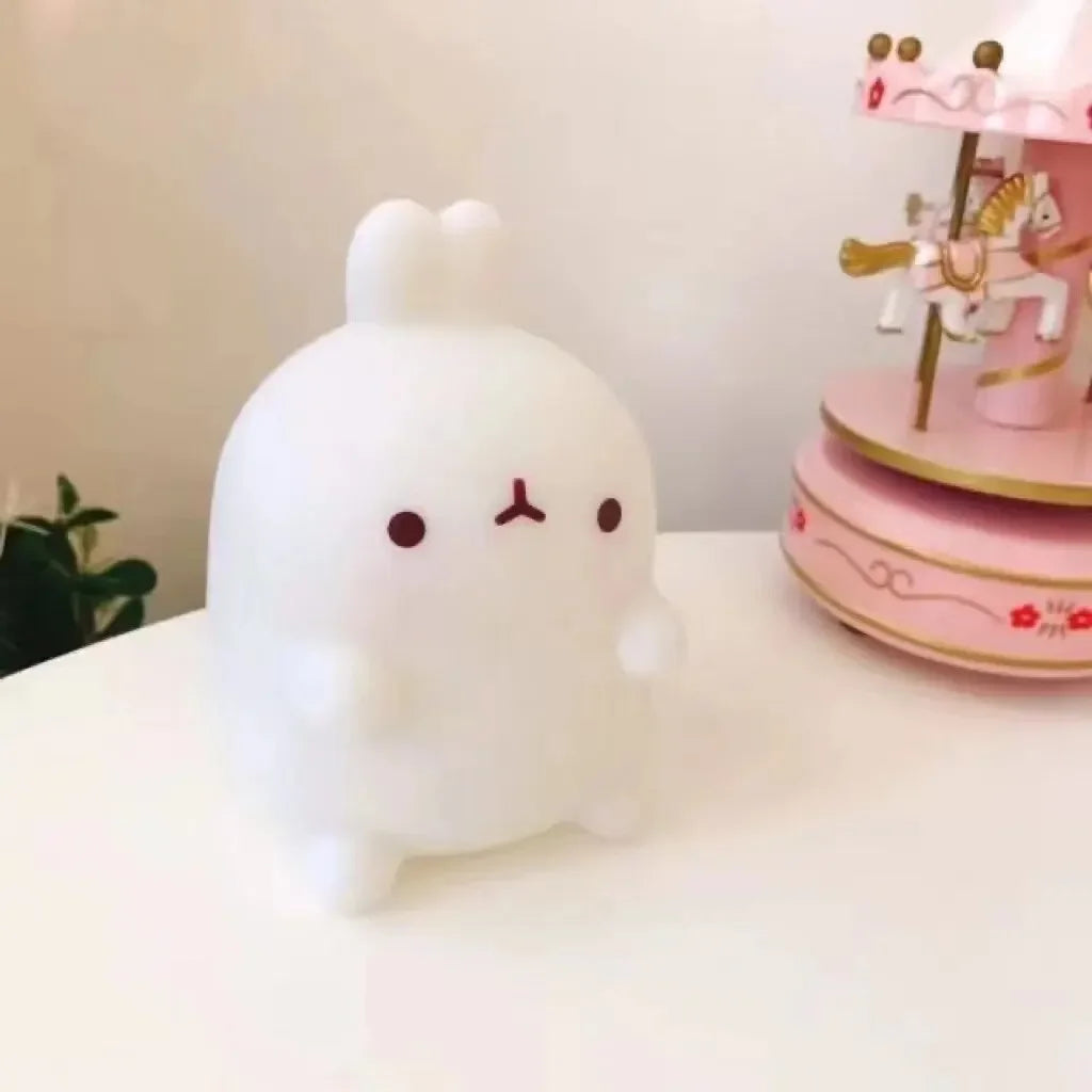 Rabbit Night Light – Cute Battery-Powered LED Lamp for Bedroom or Gifts