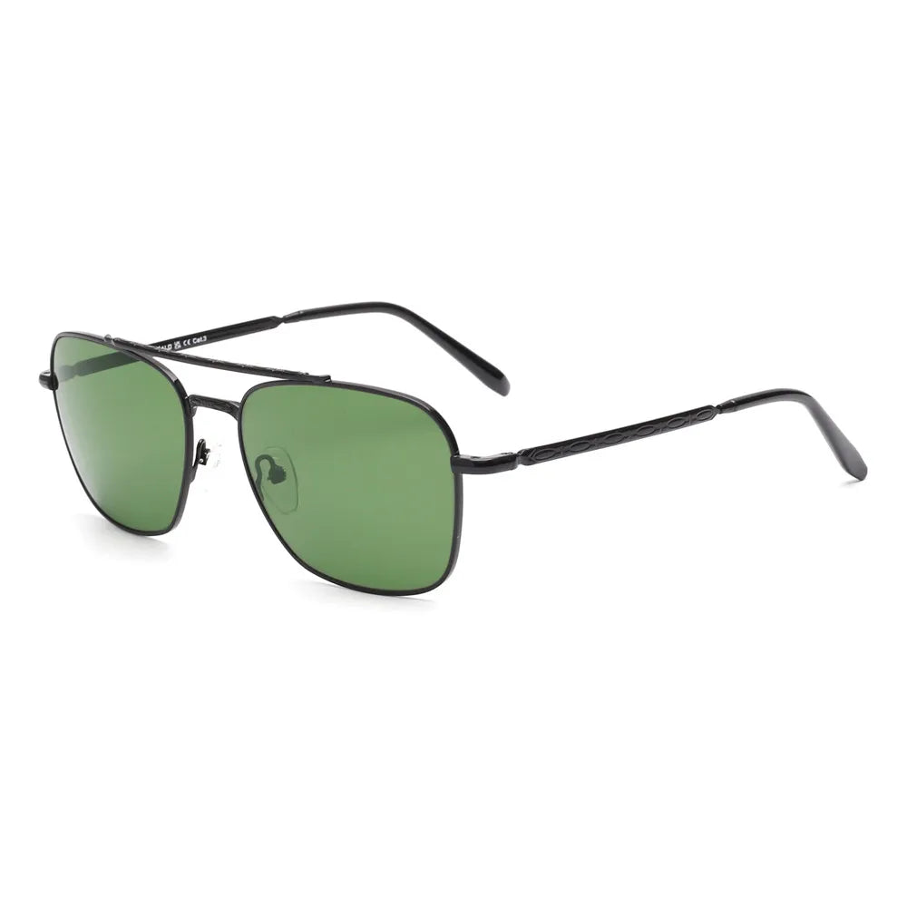 Fashion Glass Lenses Men Women Square Sunglasses Brand Designer Metal Frame UV400