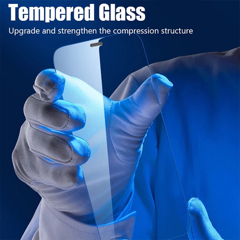 "4-Pack Tempered Glass Screen Protectors for iPhone 11–15 Series – Full Coverage for All Models"
