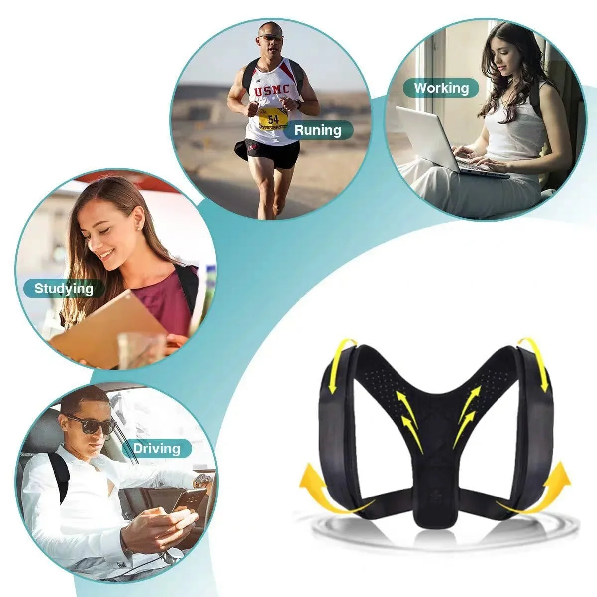AlignWell™ Premium Posture Corrector – Elegant Upper Back & Shoulder Support for Men & Women
