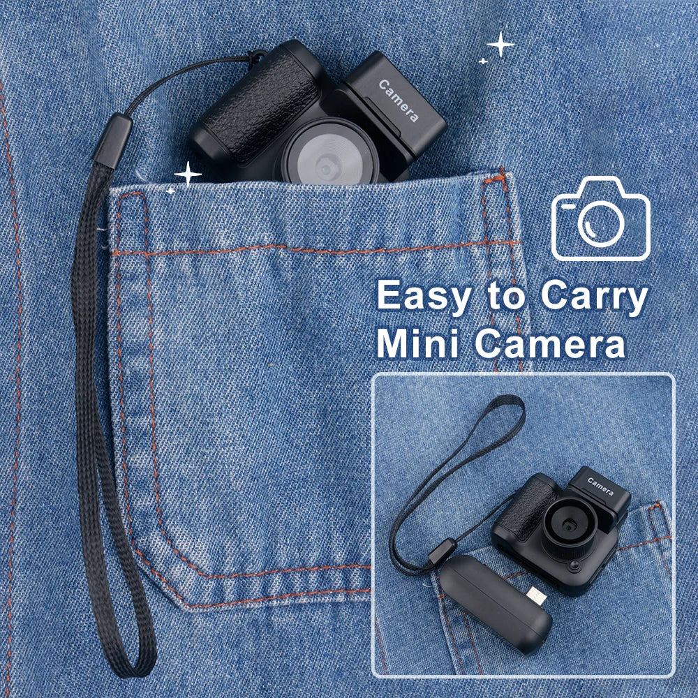 Mini Camera With Screen HD 1080p With Flash Lamp And Battery Dock Portable Retro Ultra Compact Mini Camera Video Recorder Y4000
