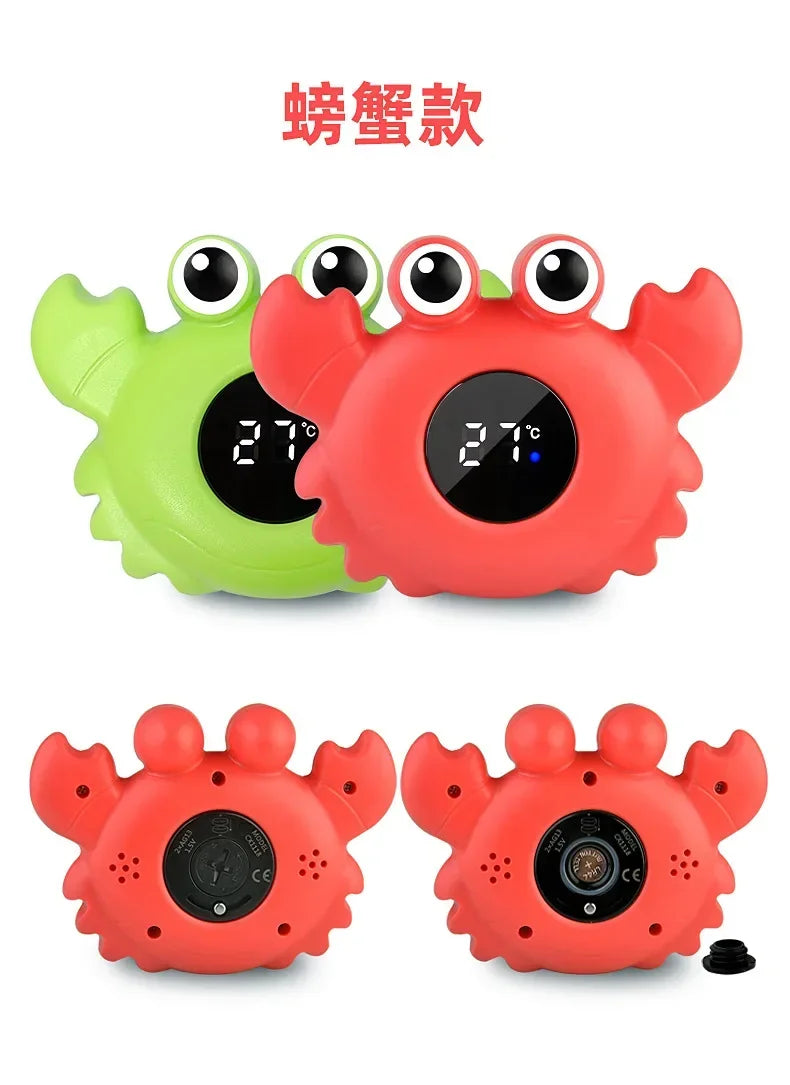 Digital Baby Bath Thermometer – Floating LED Temp Tester with Safety Alarm & Fun Cartoon Design