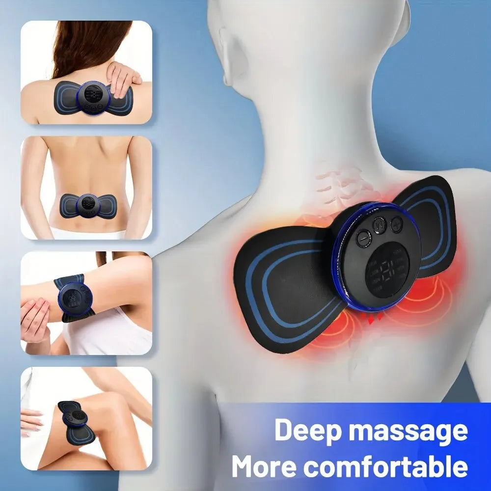 8-in-1 Rechargeable EMS Neck Massager – Relaxation at Your Fingertips